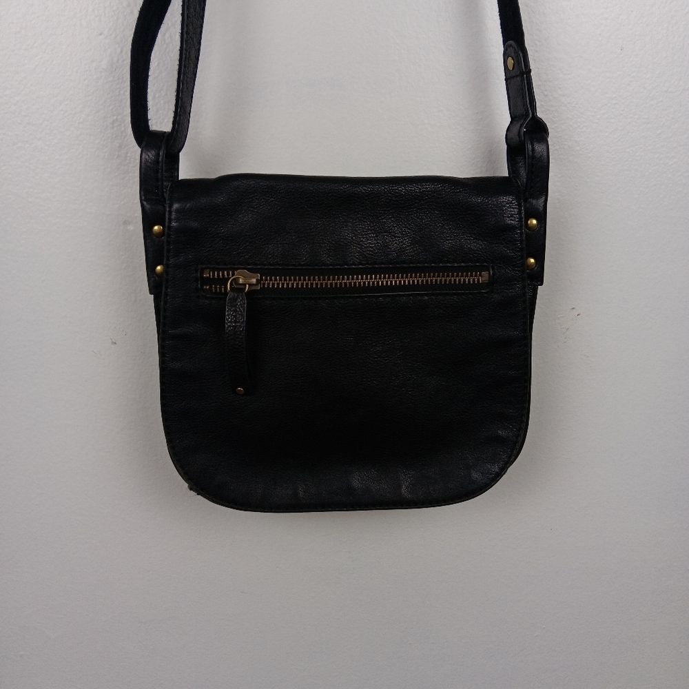 Fossil Cross‎ Body Black Genuine Leather Bag